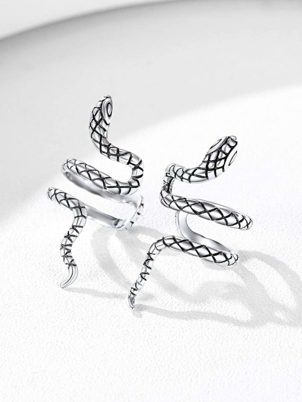 925 Sterling Silver Ear Cuffs Non-Piercing Cartilage Earrings: Various Styles, C - Picture 7 of 8